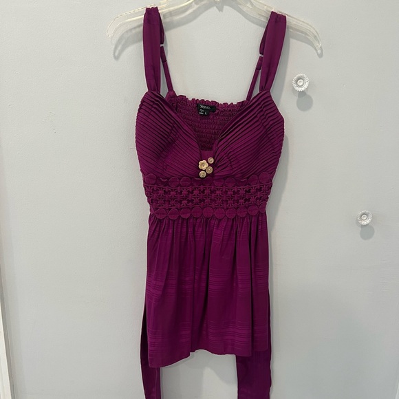 XOXO Tops - XOXO Pink Smocked Sleeveless Tank Top